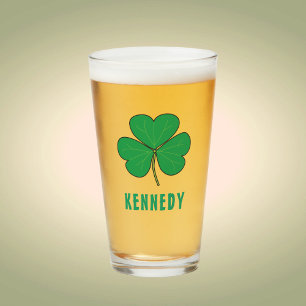 Shamrock Grönt Klöver Ireland Celtic Irish Namn Glaskopp