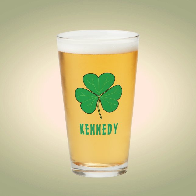 Shamrock Grönt Klöver Ireland Celtic Irish Namn Glaskopp (Skapare uppladdad)