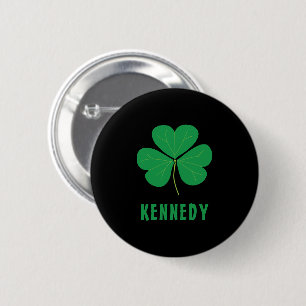 Shamrock Grönt Klöver Ireland Celtic Irish Namn Knapp