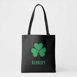 Shamrock Grönt Klöver Ireland Celtic Irish Namn Tygkasse