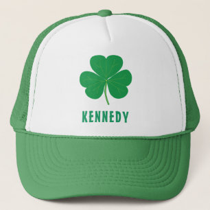 Shamrock Grönt Klöver Ireland Irish Custom Name Keps