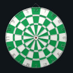 Shamrock-Grönt och vit Darttavla<br><div class="desc">Shamrock Grönt and White Dart Board</div>