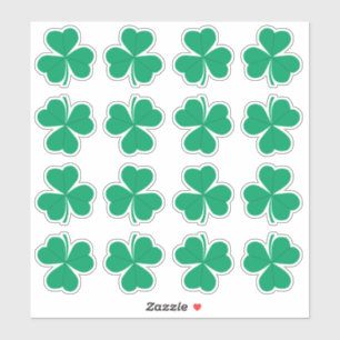 Shamrock Grönt St. Patrick's Day Irish Klistermärken