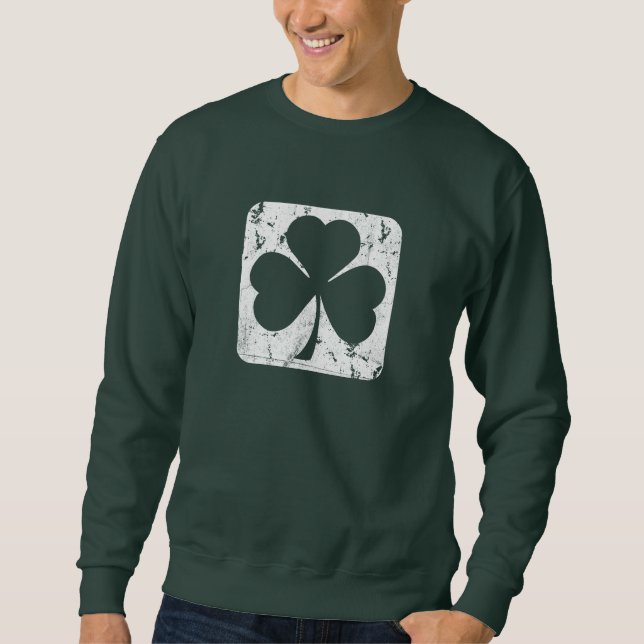 Shamrock Grunge Sweatshirt (Framsida)