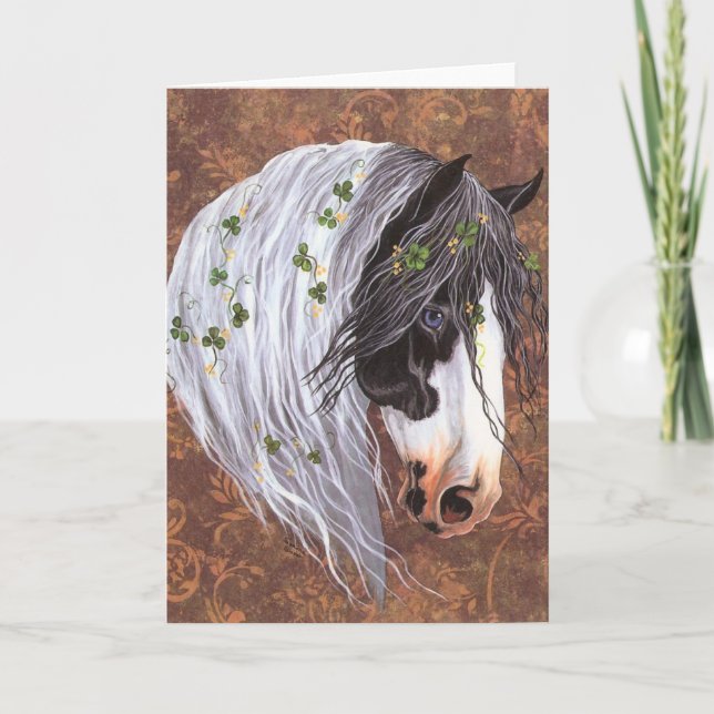Shamrock Gypsy Horse Kort (Framsida)
