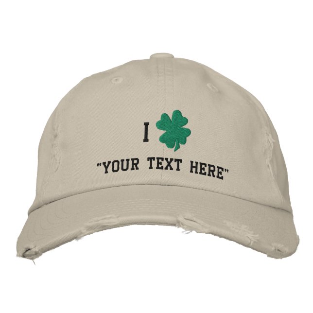 Shamrock Hat, Skapa din egen Broderad Keps (Framsida)