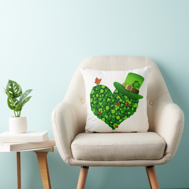 Shamrock Heart Dekorativ kudde (Stol)