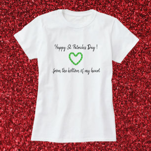 Shamrock Heart Lycklig St. Patrick's Day T Shirt
