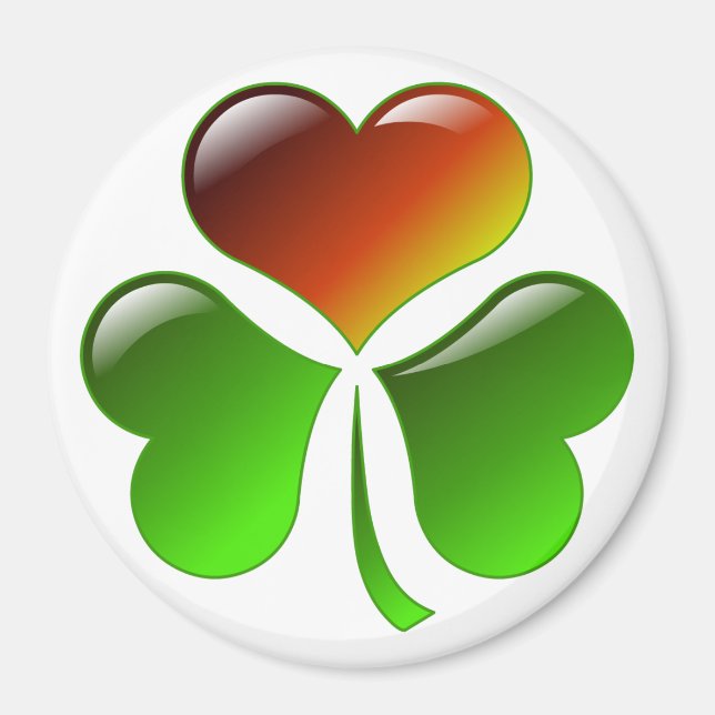 Shamrock Heart Magnet (Framsidan)
