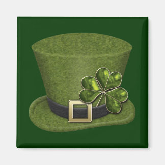 Shamrock Hearts Hat 1A Magnet