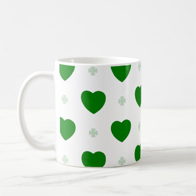 Shamrock & Hearts Klassisk Mugg (Vänster)
