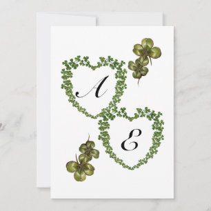 SHAMROCK HEARTS MONOGRAM MEDDELANDE