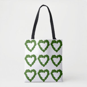 Shamrock Hearts Tote Tygkasse