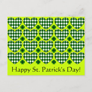 Shamrock Hearts Vykort