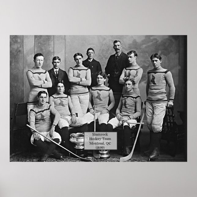 Shamrock Hockey Team, Montreal, QC 1899" Poster (Framsidan)