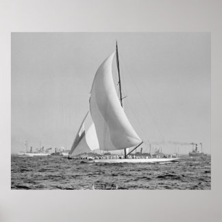 Shamrock III vid Förenta staternas Kopp Avslutade  Poster