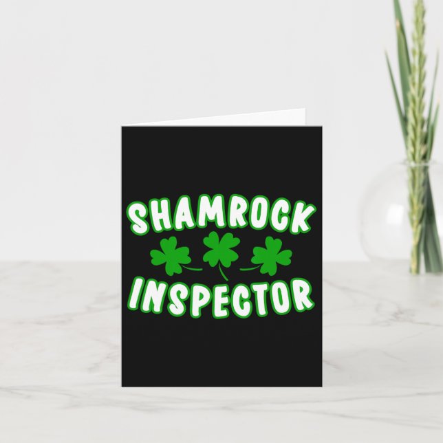 Shamrock Inspection St patricks day 1 Kort (Framsida)