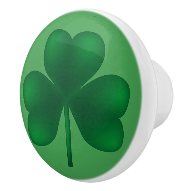 Shamrock Irish Ceramic Knob Knopp (Höger)