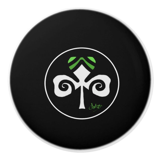 Shamrock Irish Circle Logotyp Knopp (Framsidan)