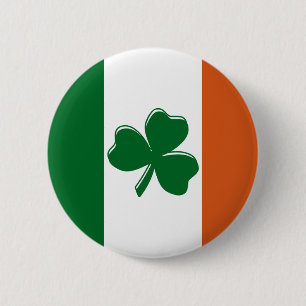 Shamrock Irish Flagga Design från USA Anpassningsb Knapp