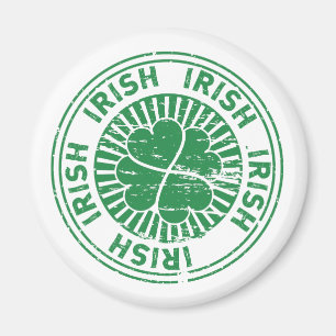 Shamrock Irish Frimärke Magnet