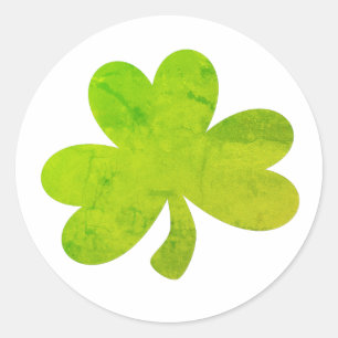 Shamrock Irish Painting Party Illustration Runt Klistermärke
