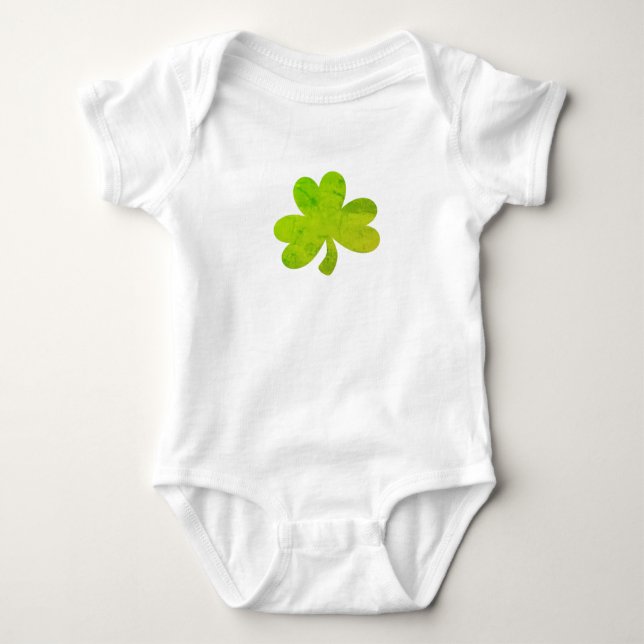 Shamrock Irish Painting Silhouette Kids T-Shirt (Framsida)