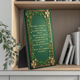 Shamrock Irländska välsignelser för styrka & motst