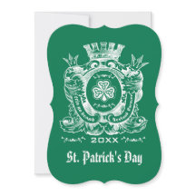 Shamrock Jackar om Arm St. Patrick-Day-inbjudninga