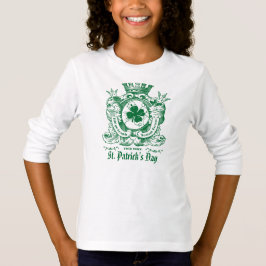 Shamrock Jackar om Arm Vapensköld St. Patrick's Da T-shirt
