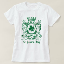 Shamrock Jackar om Arm Vapensköld St. Patrick's Da Tee