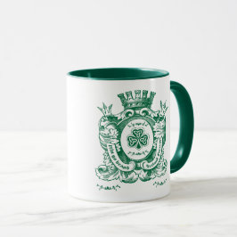 Shamrock Jackar om Arm Vapensköld St.Patrick's Day Mugg