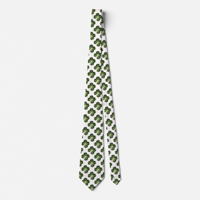 Shamrock Jewel guld med pärlor Slips (Framsida)