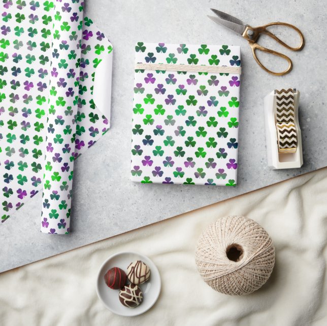 Shamrock Jewel Ton Grön - Klassisk Presentpapper (Hantverk)