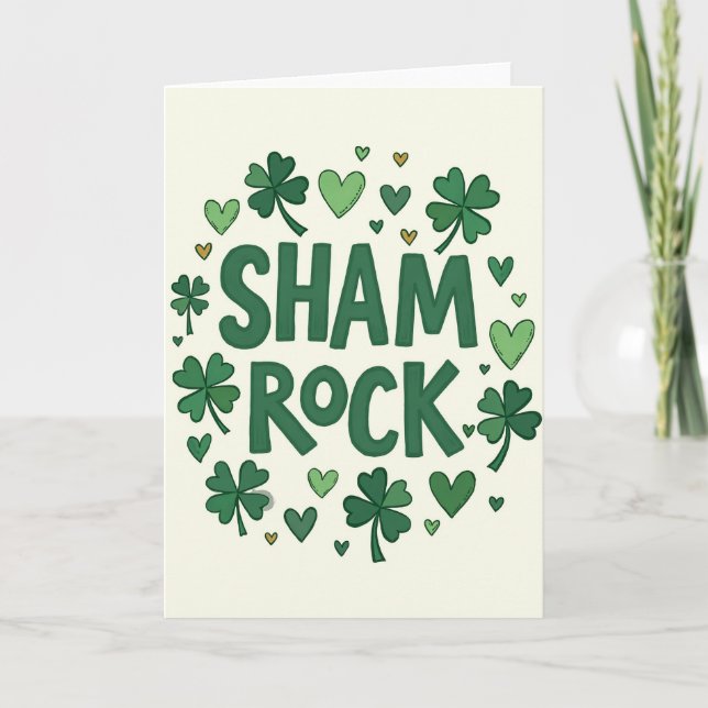 Shamrock Joy St Patricks-kort Kort (Framsida)