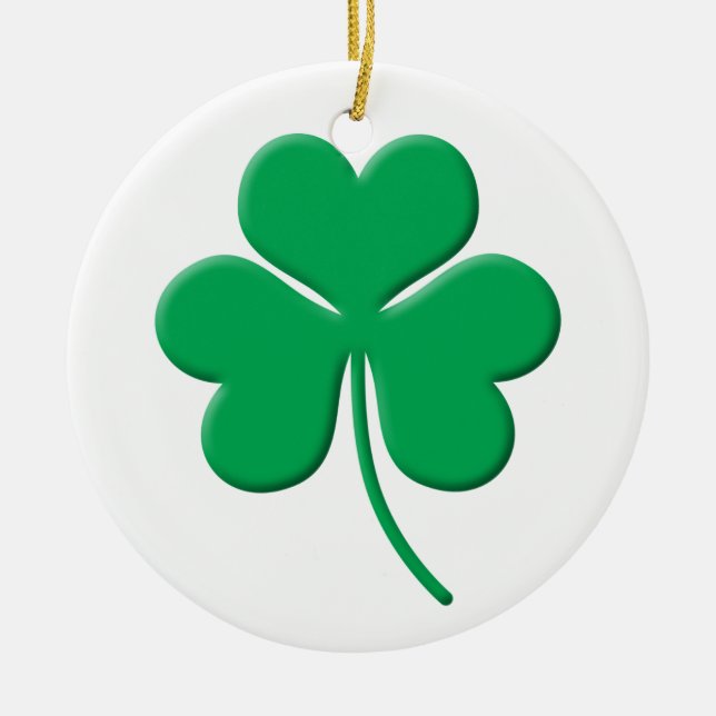 Shamrock Julgransprydnad Keramik (Framsidan)