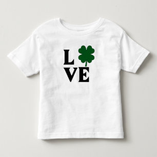 Shamrock Kärlek Design T Shirt