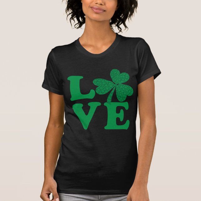 Shamrock KÄRLEK T-shirt (Framsida)