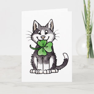 Shamrock Kattunge Kort