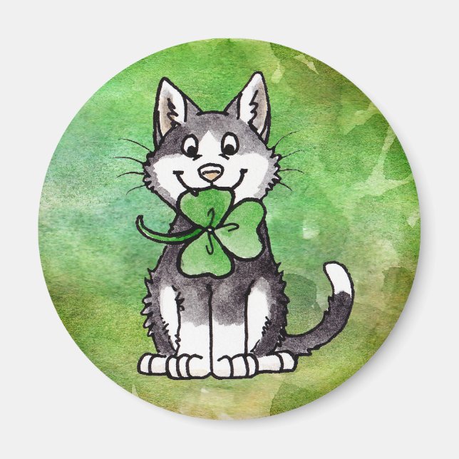Shamrock Kattunge Magnet (Framsidan)