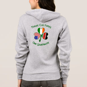 Shamrock Kenya Irland USA Flaggor Personlig Text T Shirt