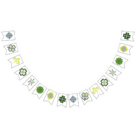 Shamrock Klöver Blommigt St. Patrick's Day Party Vimplar