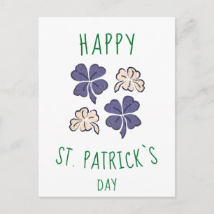 Shamrock-klöver Glad St. Patricks dag Vykort