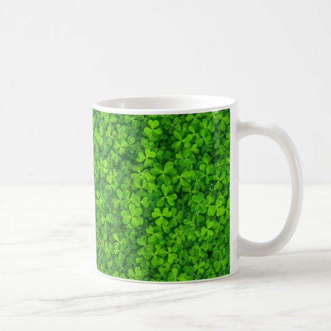 Shamrock Klöver Grönt Irish Symbol Ireland Irland Kaffemugg (Höger)