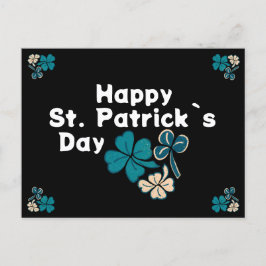Shamrock Klöver Irish Lycklig St. Patrick's Day Helg Vykort