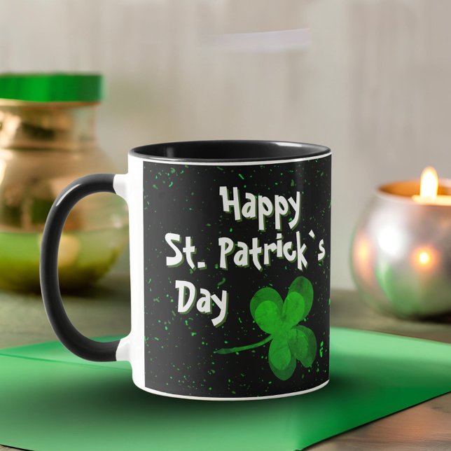 Shamrock-klöver irländsk glad St. Patrick's Day Mugg (Skapare uppladdad)