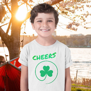 Shamrock Klöver Löv Lucky St patrick's day Cheers T Shirt