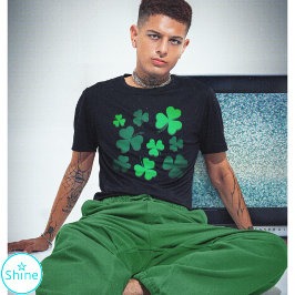 Shamrock Klöver Löv Modern Snyggt T Shirt