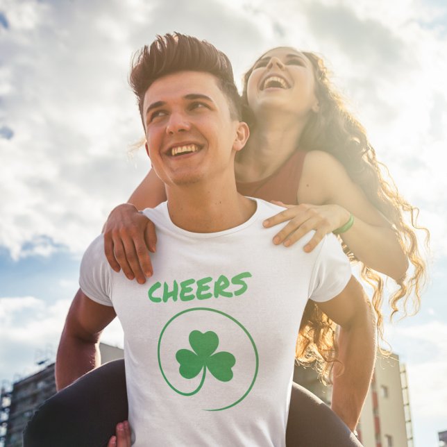 Shamrock Klöver Lucky Irish Pride Ireland Cheers T Shirt (Skapare uppladdad)