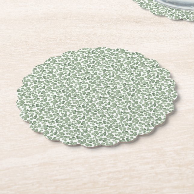 Shamrock Klöver Patterned Underlägg Papper (Vinklad)
